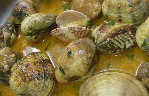 Receta de almejas a la marinera