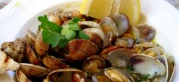 Almejas a la marinera al microondas